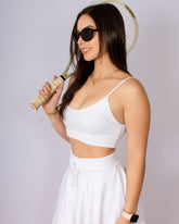 Top Tiras Blanco Marfíl