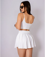 Top Tiras Blanco Marfíl