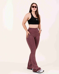 Pantalón Campana 2.0 Borgoña Jacquard