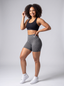 Short Gris Moldeador - vista 3/4