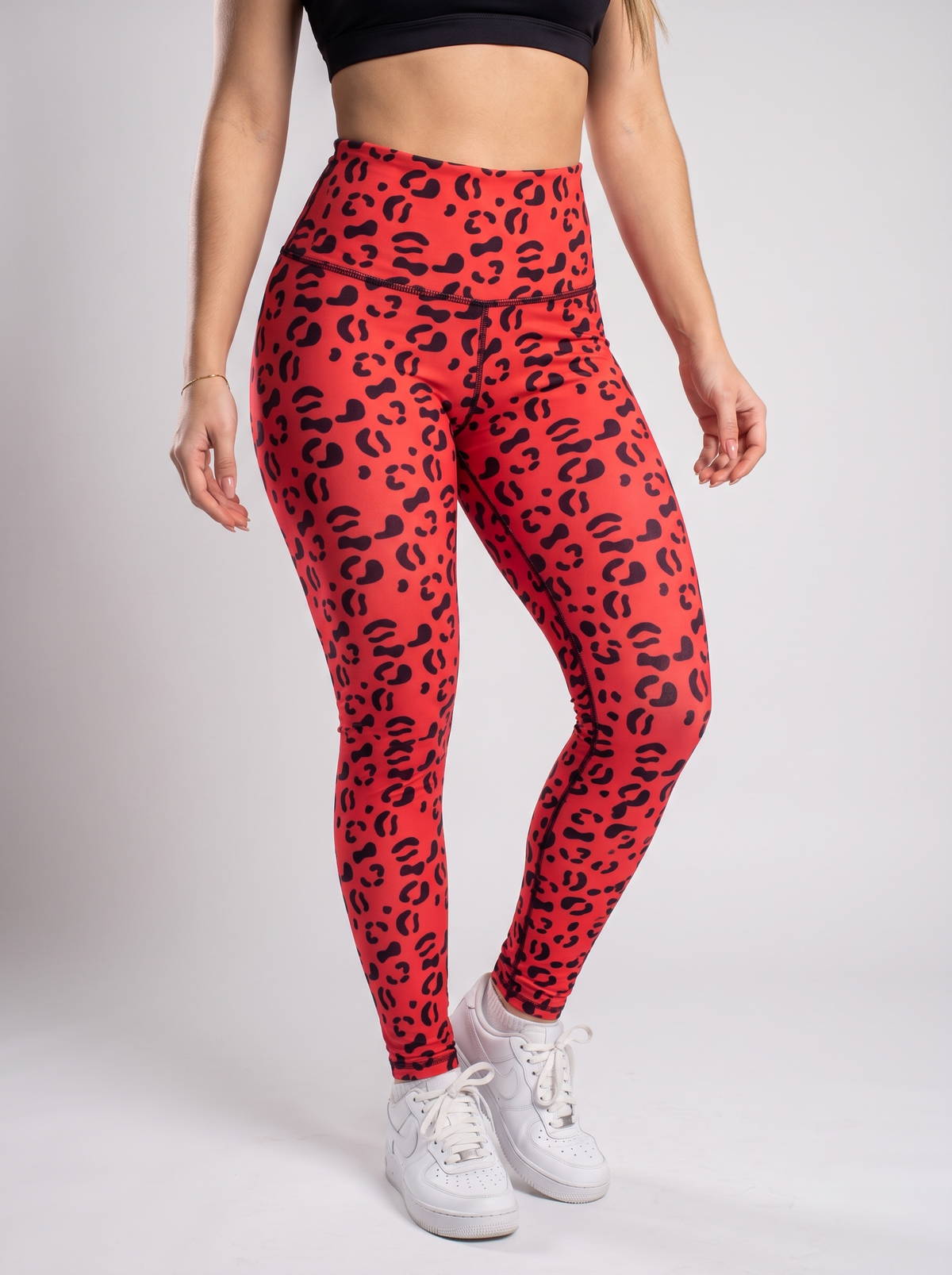 Leggins Animal Print Rojo - detalle