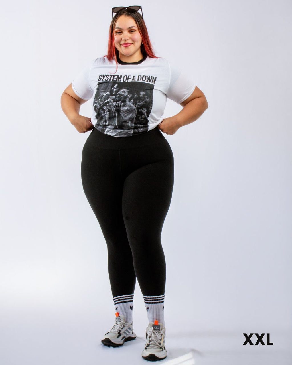 Leggins Plus Size Control Abdomen, Bolsillo y Antitransparencia