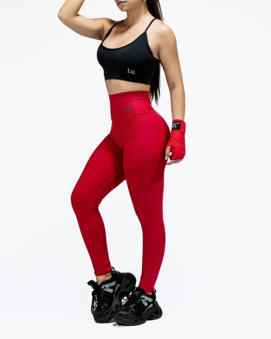 Leggins Rojo Ultra Tela Gruesa