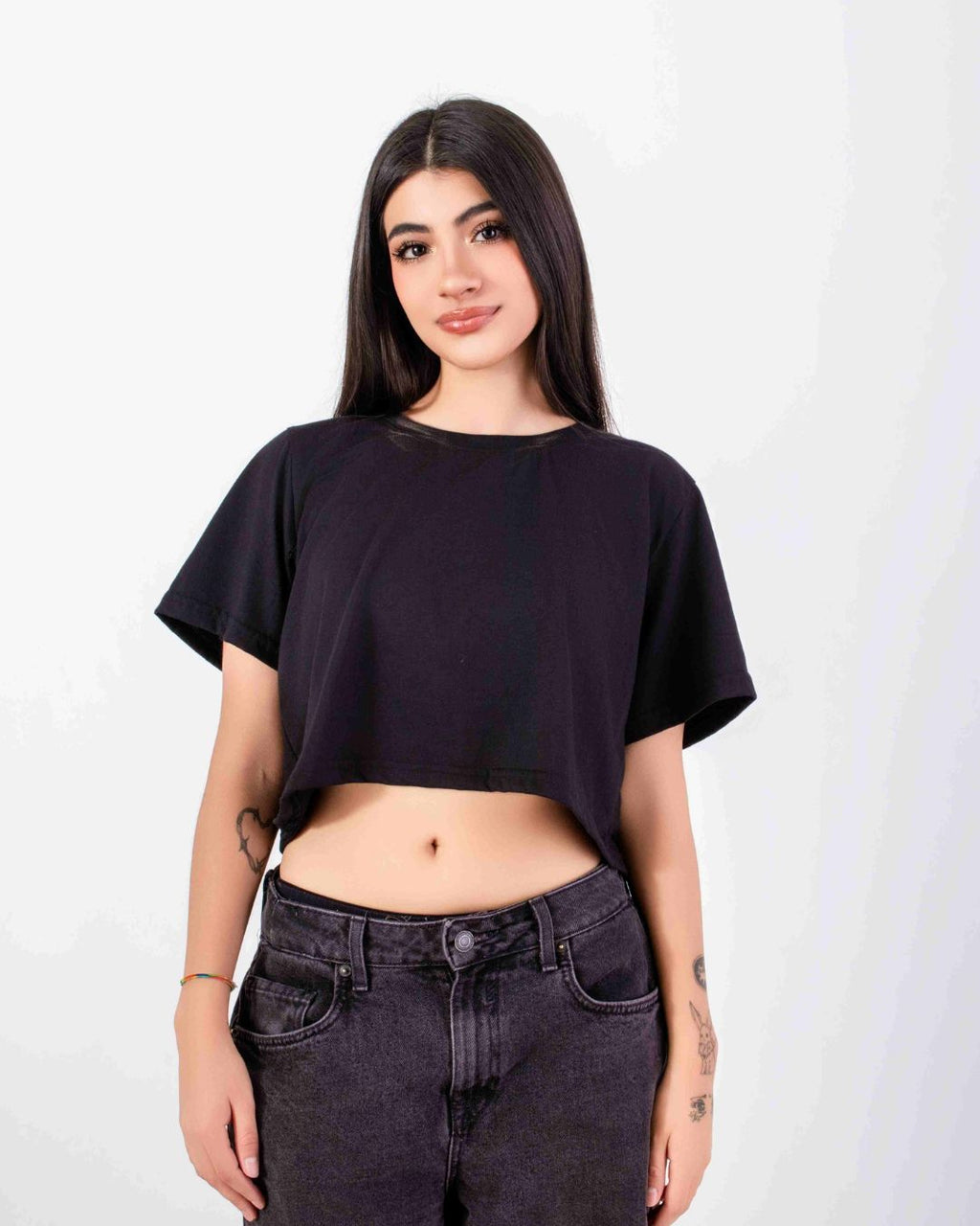 Crop Basic Negro