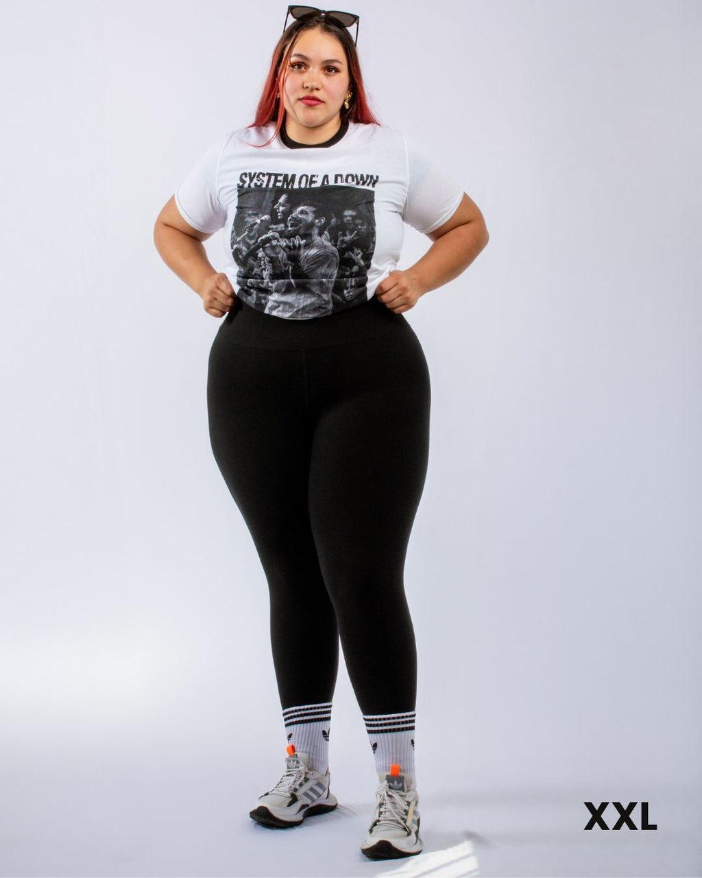Leggins Plus Size Control Abdomen, Bolsillo y Antitransparencia