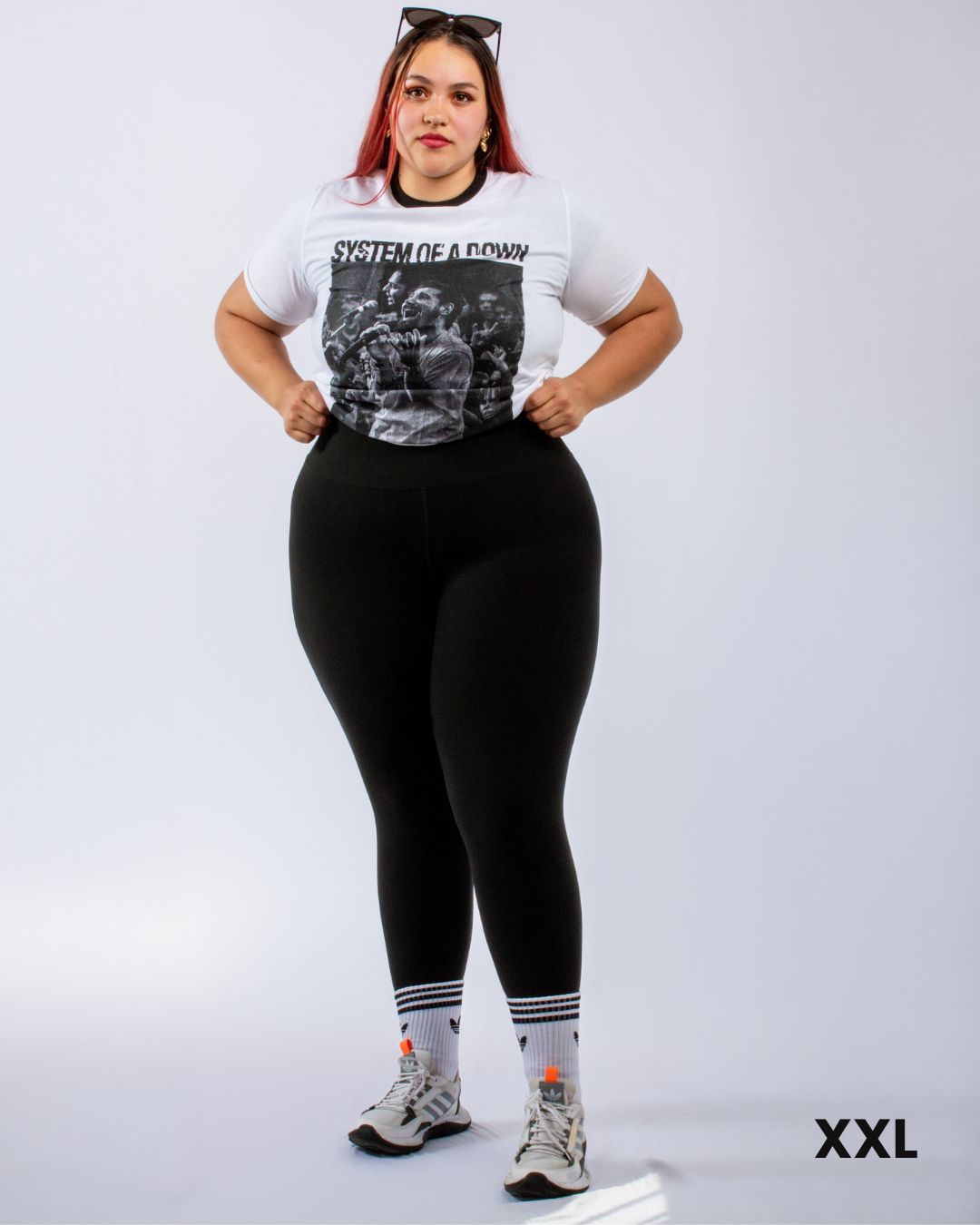 Leggins Plus Size Control Abdomen, Bolsillo y Antitransparencia
