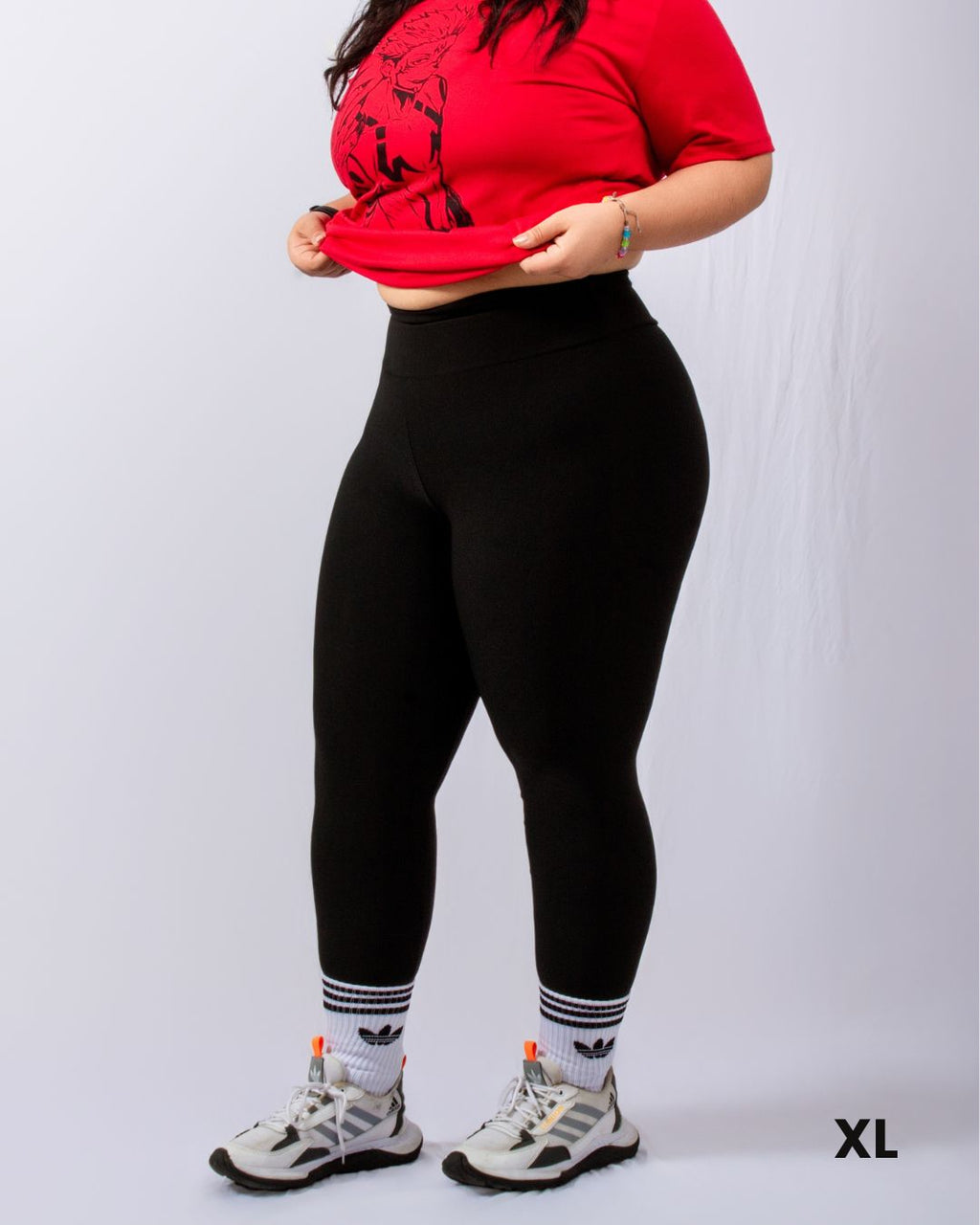 Leggins Plus Size Control Abdomen, Bolsillo y Antitransparencia