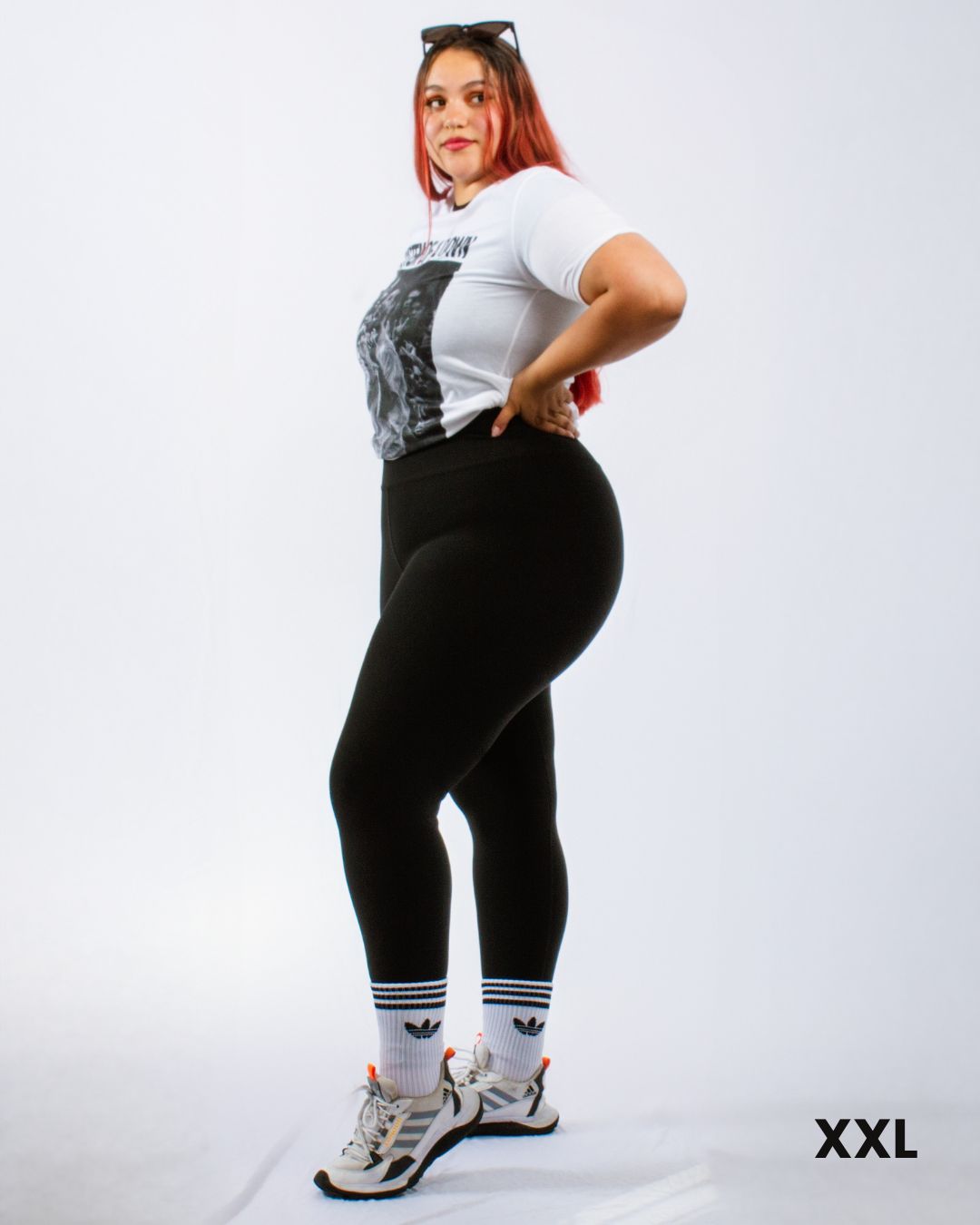 Leggins Plus Size Control Abdomen, Bolsillo y Antitransparencia Imagen principal del producto
