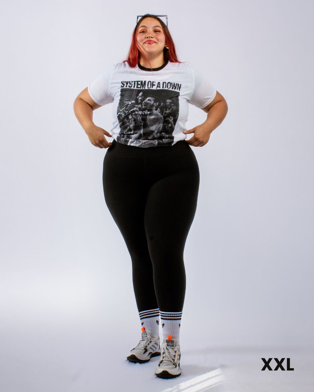 Leggins Plus Size Control Abdomen, Bolsillo y Antitransparencia