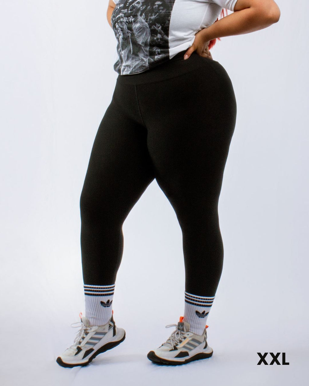 Leggins Plus Size Control Abdomen, Bolsillo y Antitransparencia