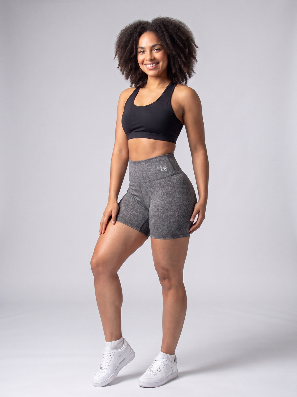 Short Gris Moldeador - frente