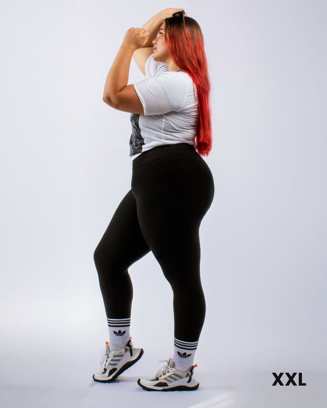 Leggins Plus Size Control Abdomen, Bolsillo y Antitransparencia