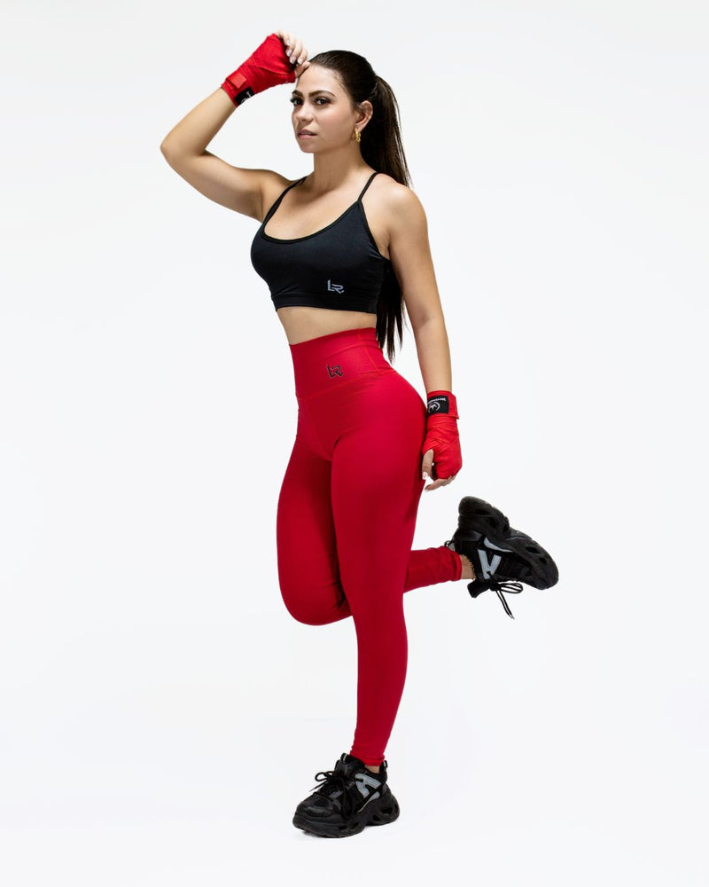 Leggins Rojo Ultra Tela Gruesa