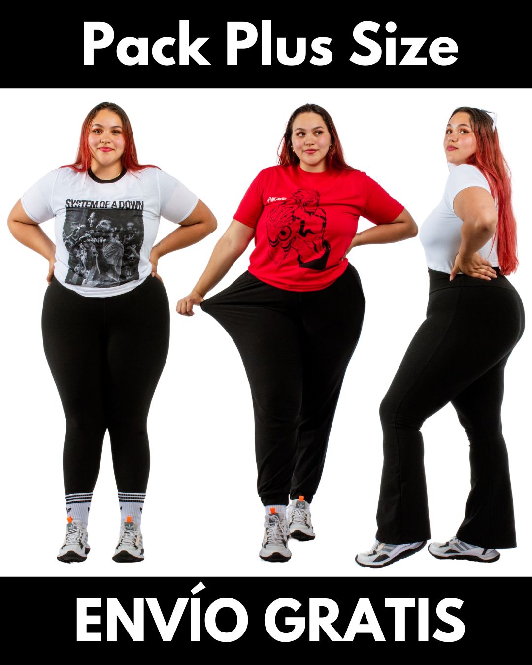 Pack Plus Size (Jogger, Leggins, Campana)