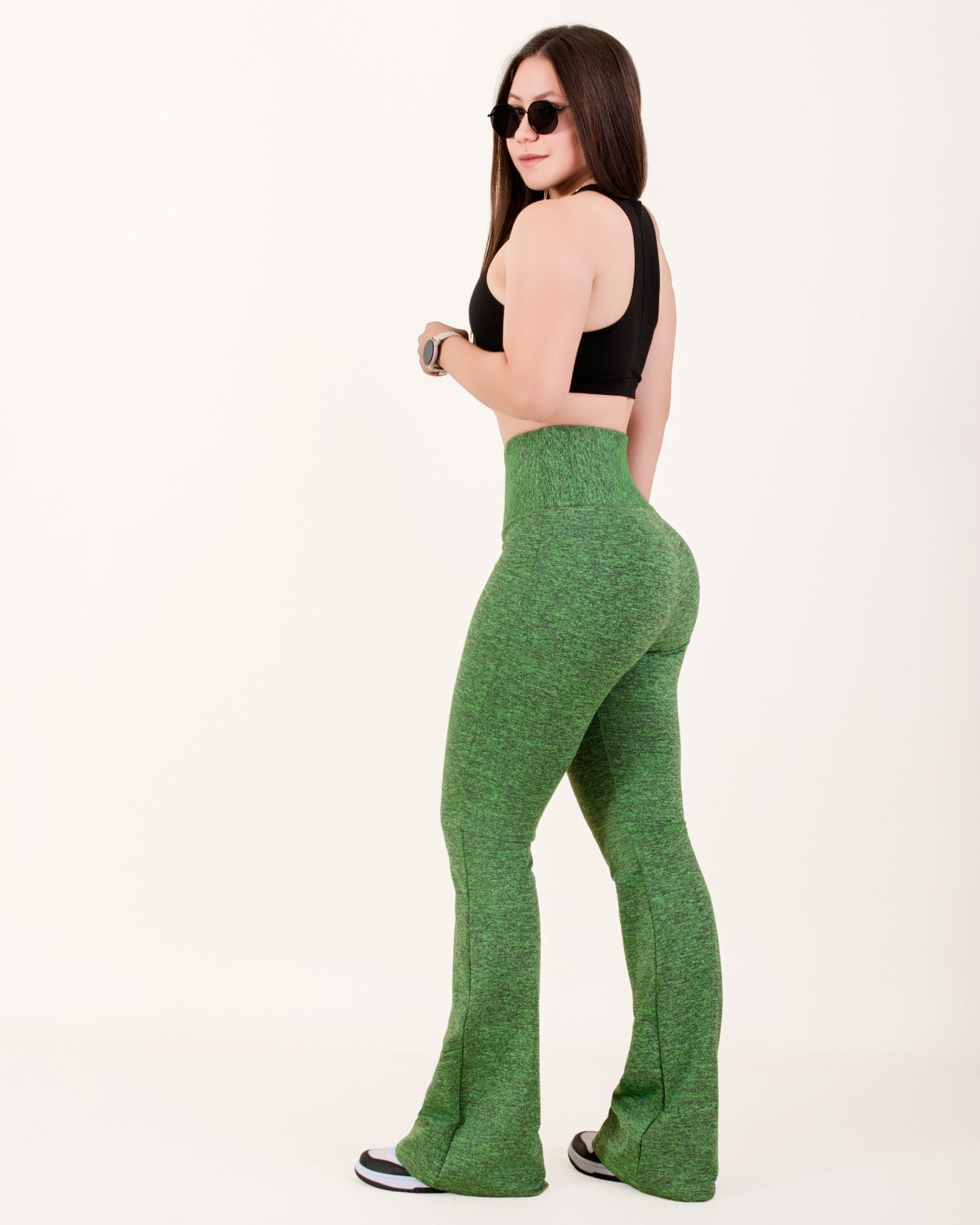 Pantalón Campana 2.0 Control verde Jaspe