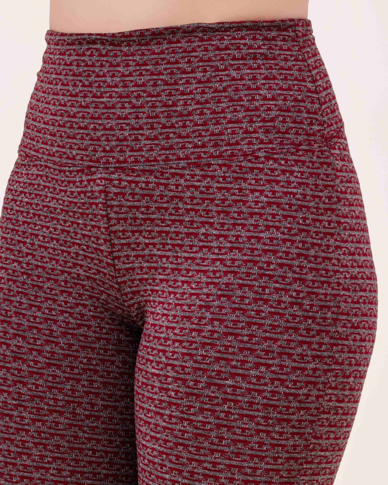 Pantalón Campana 2.0 Borgoña  Jacquard