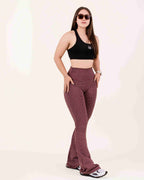 Pantalón Campana 2.0 Borgoña  Jacquard