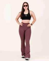 Pantalón Campana 2.0 Borgoña  Jacquard