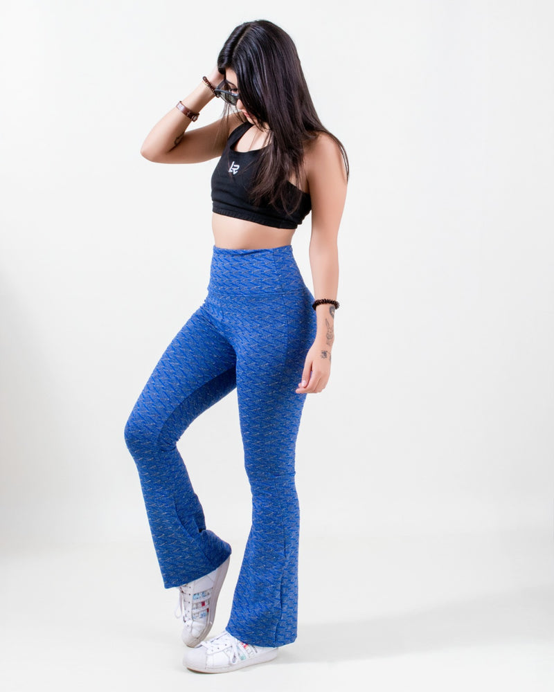 Pantalón Campana 2.0 Indigo Jacquard