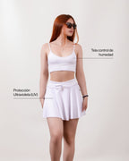 Falda short  Blanco Marfíl