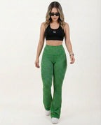 Pantalón Campana 2.0 Control verde Jaspe