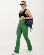 Pantalón Campana 2.0 Control verde Jaspe