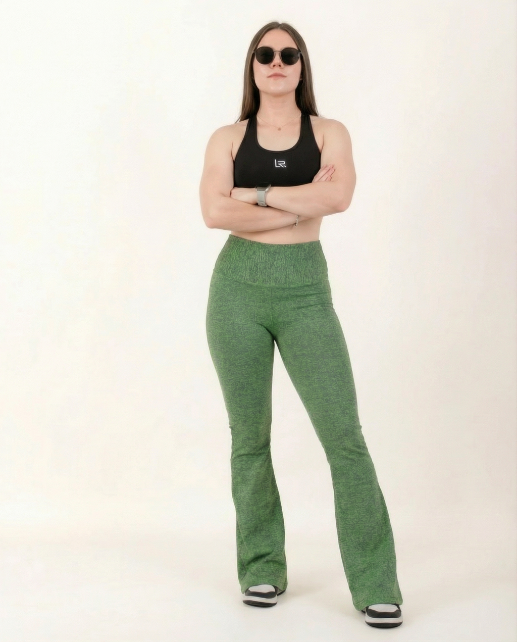 Pantalón Campana 2.0 Control verde Jaspe