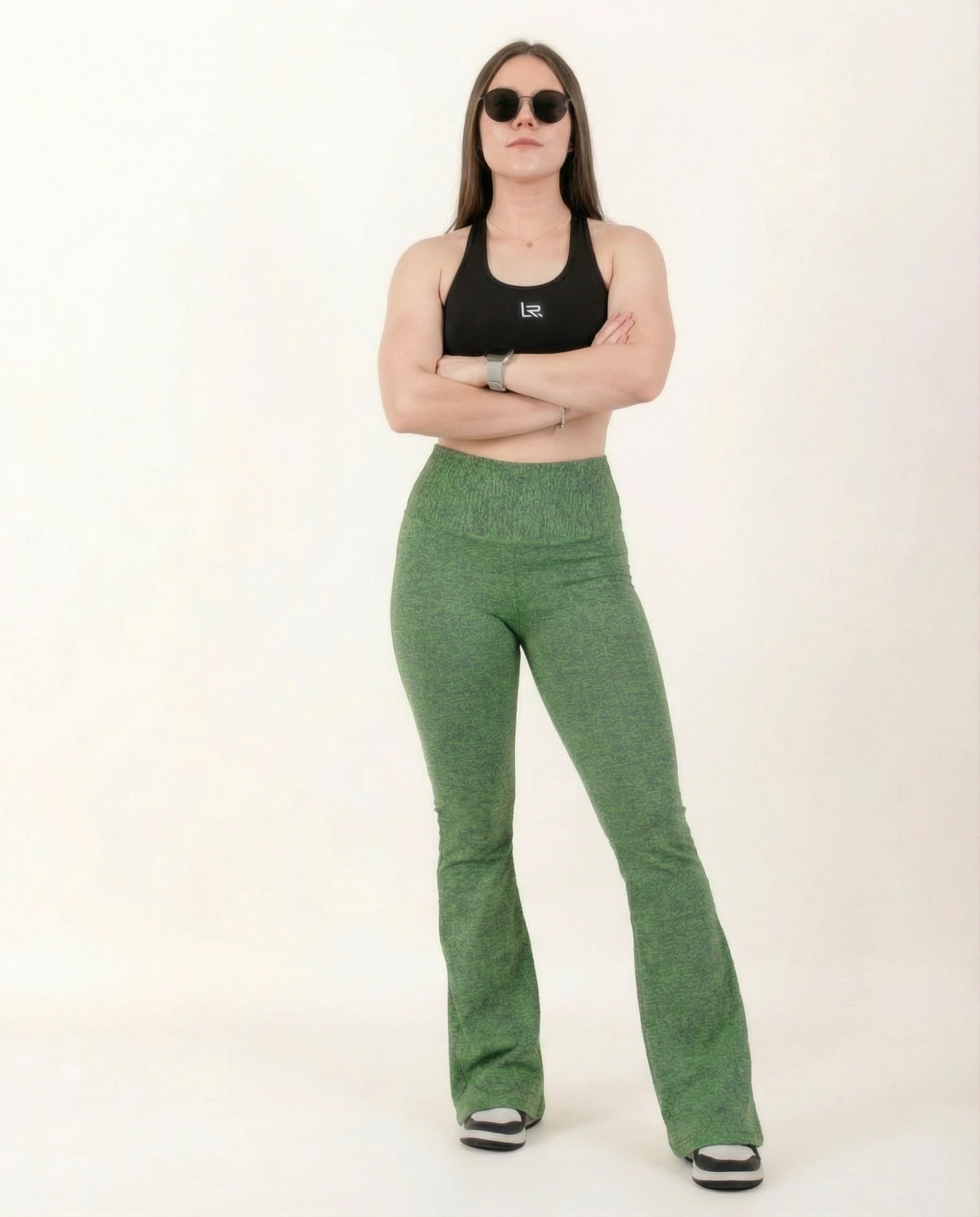 Pantalón Campana 2.0 Control verde Jaspe