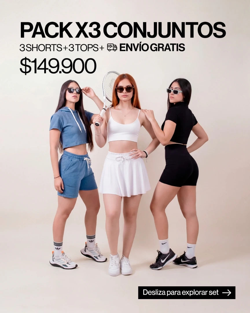 Pack X3 Conjuntos Colores