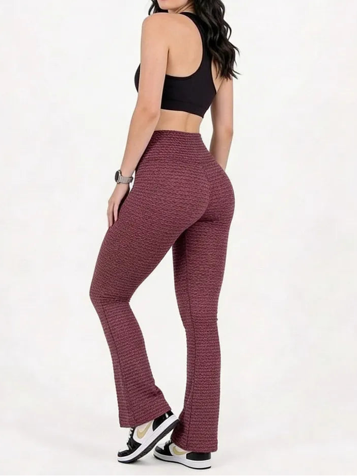 Pantalón Campana 2.0 Borgoña  Jacquard