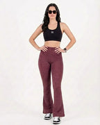 Pantalón Campana 2.0 Borgoña  Jacquard