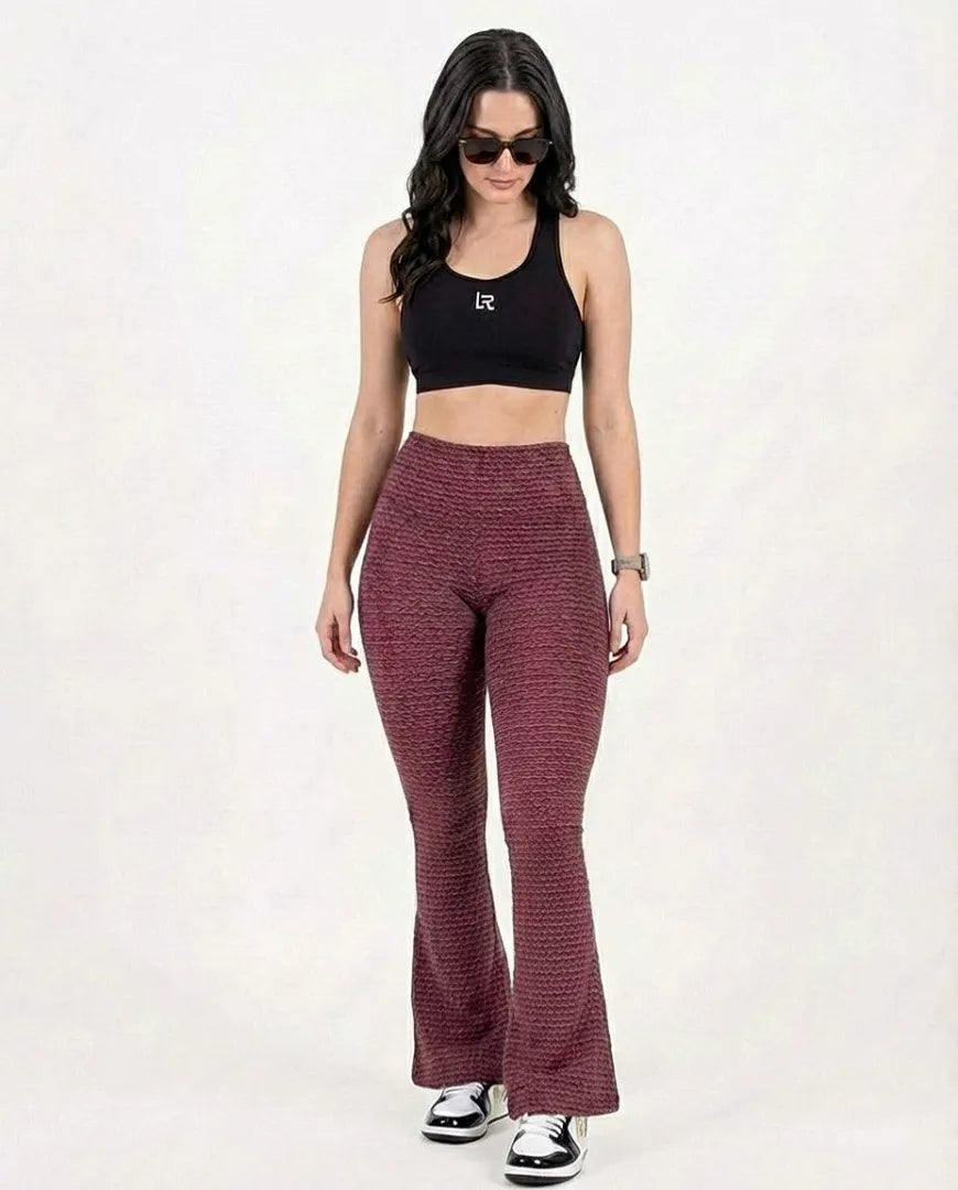 Pantalón Campana 2.0 Borgoña  Jacquard Imagen secundaria del producto