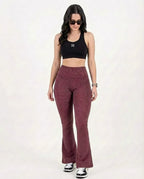 Pantalón Campana 2.0 Borgoña  Jacquard