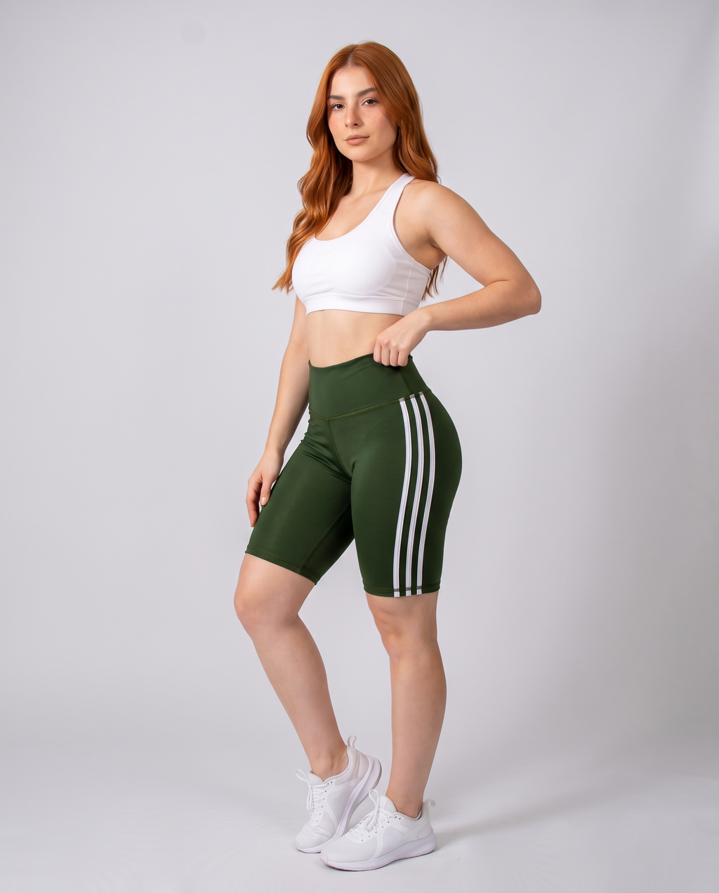 Biker Line Verde Militar - vista 3/4