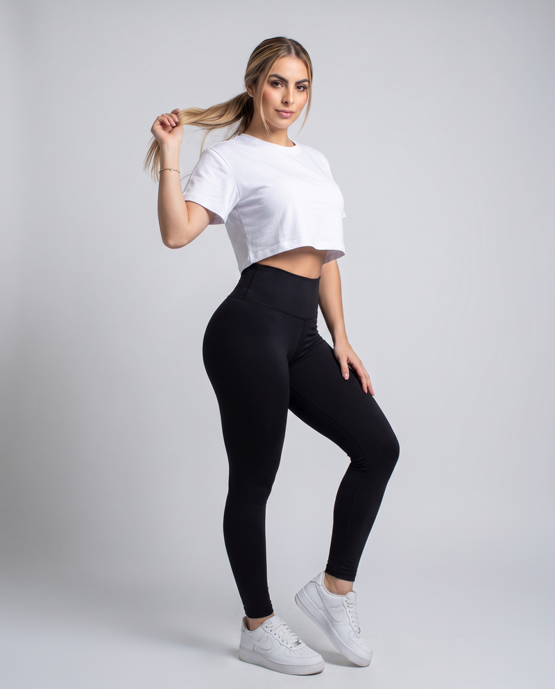 Crop Basic Blanco - vista 3/4