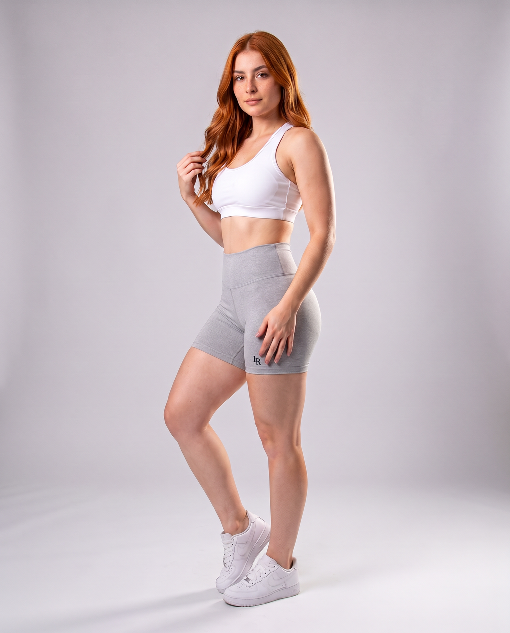 Short Gris - vista 3/4