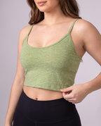 Top Tiras Verde Jaspe - detalle
