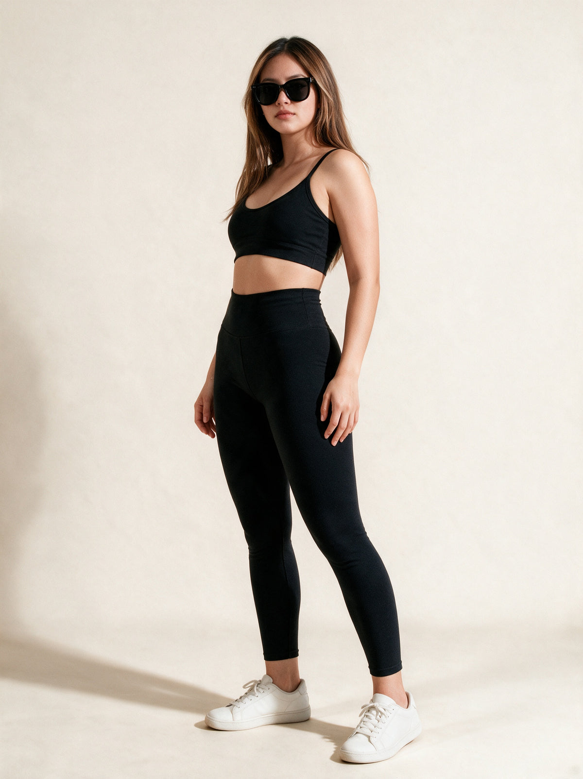 Leggins Black 5.0 negro — vista lateral | LincRock