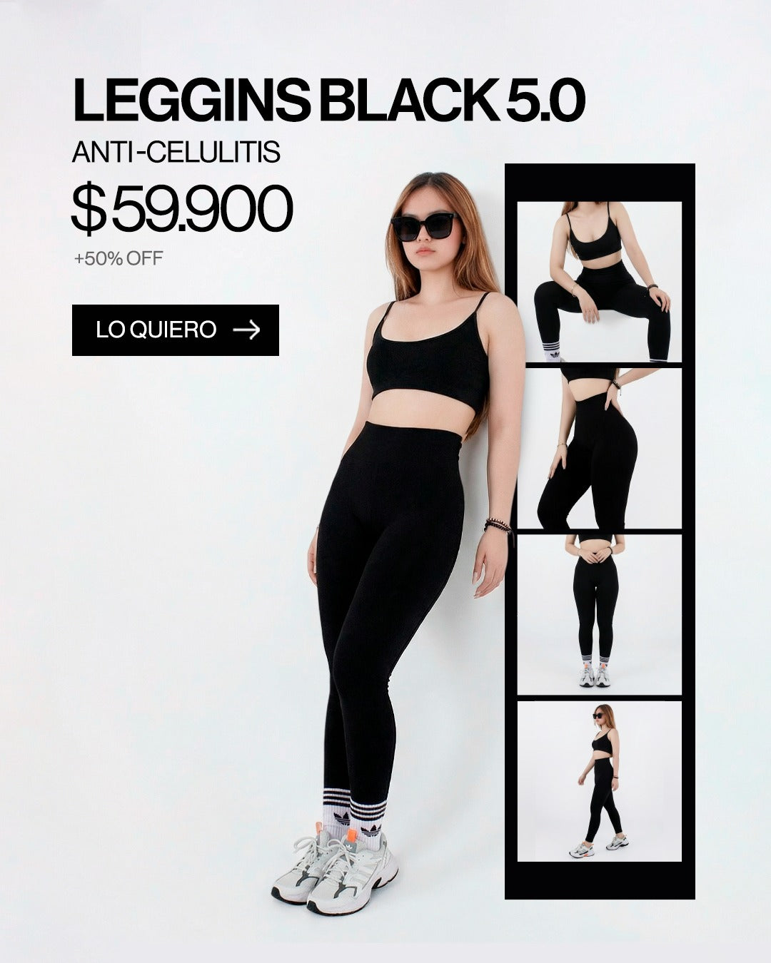 Leggins Black 5.0 Anti -Ce 🍊 Imagen principal del producto