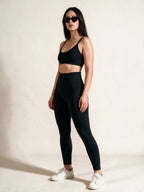 Leggins Powernet negro control abdomen — vista lateral | LincRock