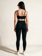 Leggins Powernet negro control abdomen — vista de espalda | LincRock